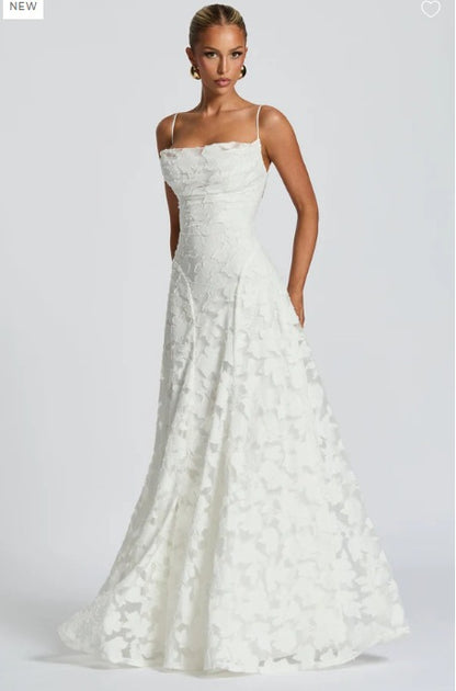 Abendkleid Damen Spitze A-Linie Elegant