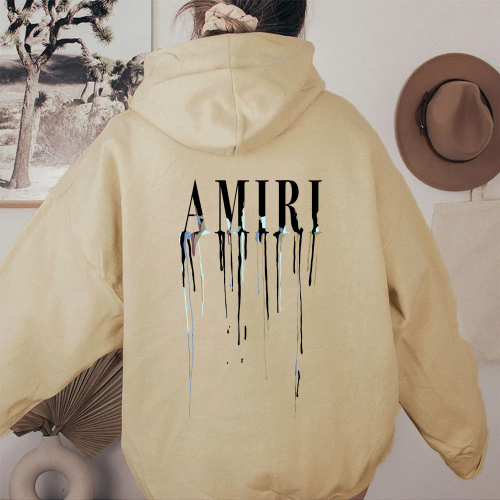 Damen Kapuzenpullover mit künstlerischem Druck Fudus