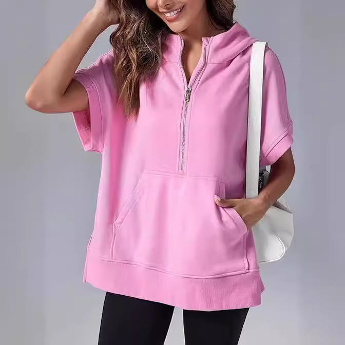 Damen Komfort Zip-Up Hoodie