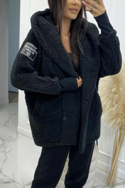 Damen Oversized Teddyjacke Fudus