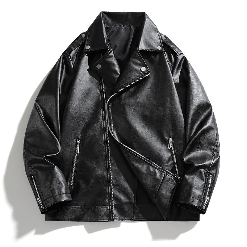 Damen klassisches Kunstleder-Bikerjacke Fudus