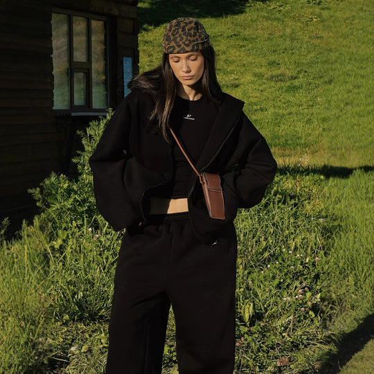 Damen kuschelige Kapuzenjacke