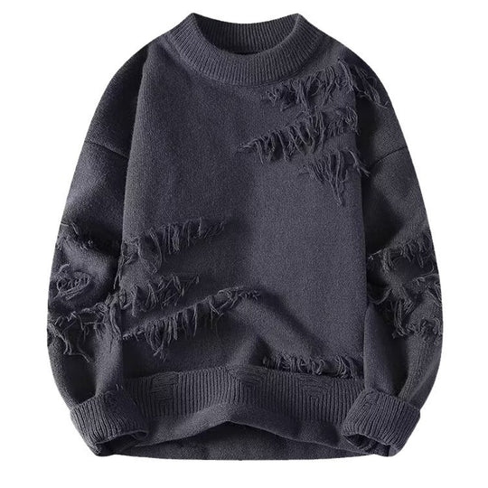 Damen Komfortabler Sweatshirt mit einzigartigen Fransen-Details Fudus