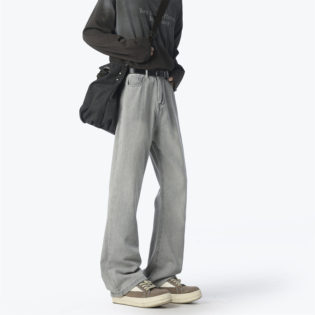 Damen Lässige High-Waist Denim-Hose im Vintage-Stil Fudus