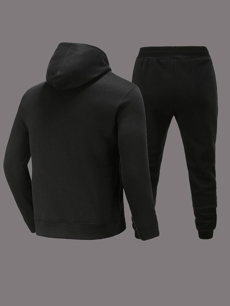 Damen Hoodie und Jogginghose Set mit künstlerischem Grafikdruck Fudus