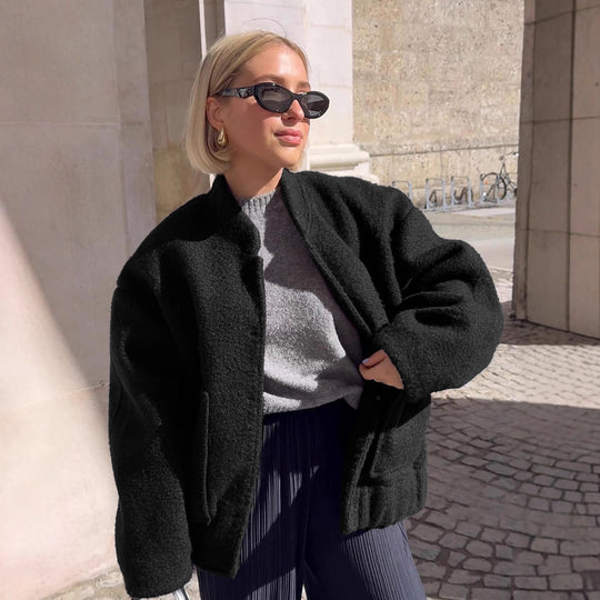 Damen Kuschelige Oversized Steppjacke Fudus