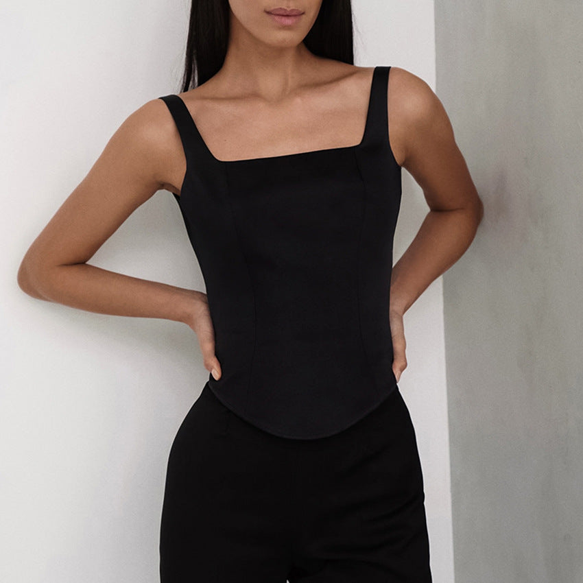 Camisole Fitted Korsett Quadrat Ausschnitt