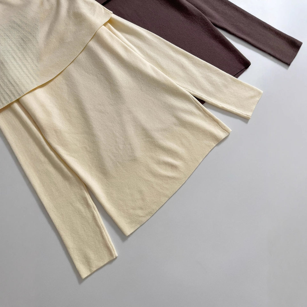 Damen Langarmshirt mit offener Schulterpartie Fudus