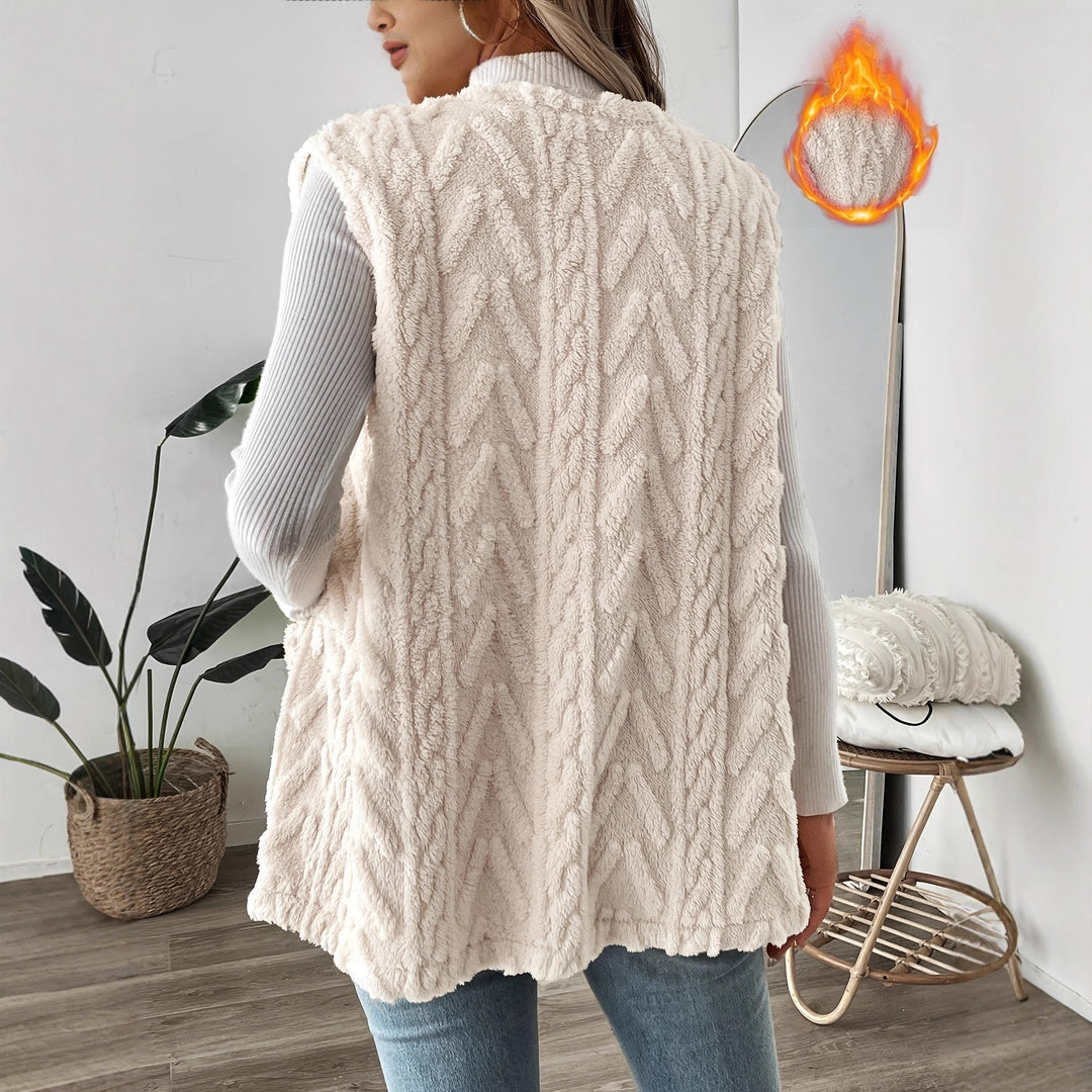 Damen kuschelige Weste Fudus
