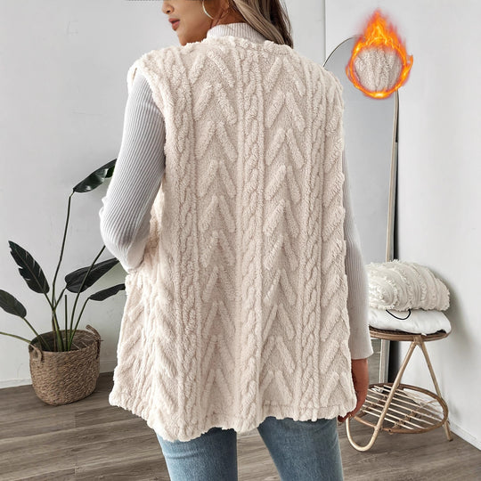 Damen kuschelige Weste Fudus
