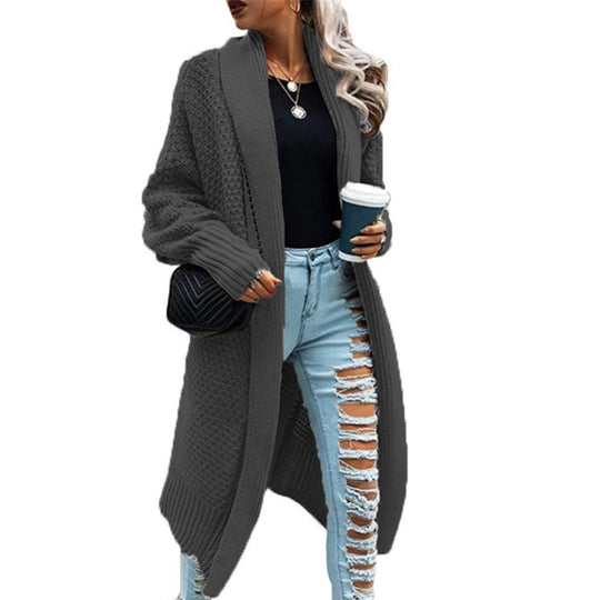 Damen Grobstrickcardigan mit lässigem Schnitt und offenen Fronten Fudus