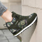 Damen Sportliche High-Top Sneakers mit Camouflage-Muster Fudus