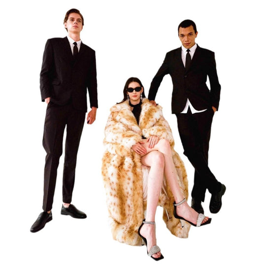 Damen Kunstfellmantel Fudus