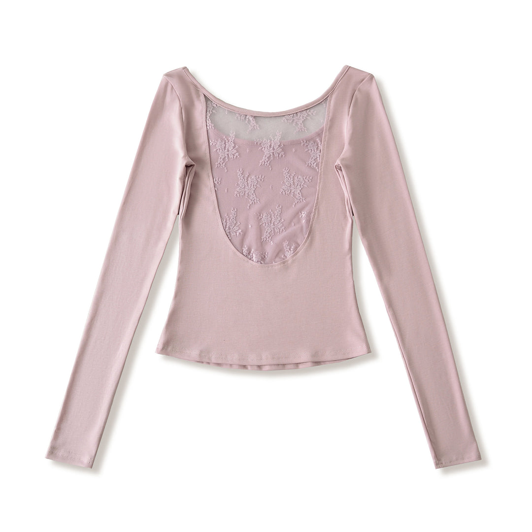 Damen langärmliges Feinripp-Oberteil Fudus