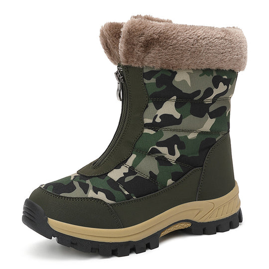 Damen isolierte Winterstiefel mit rutschfester Sohle und kuscheligem Innenfutter Fudus
