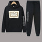 Damen Hoodie und Jogginghose Set mit kreativem Statementdruck Fudus