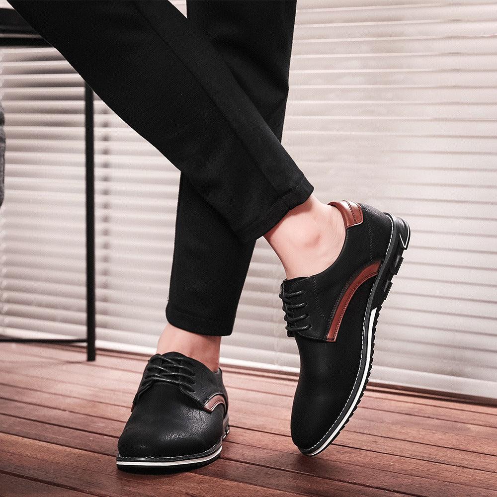 Herrenschuhe Leder Elegant Rutschfest