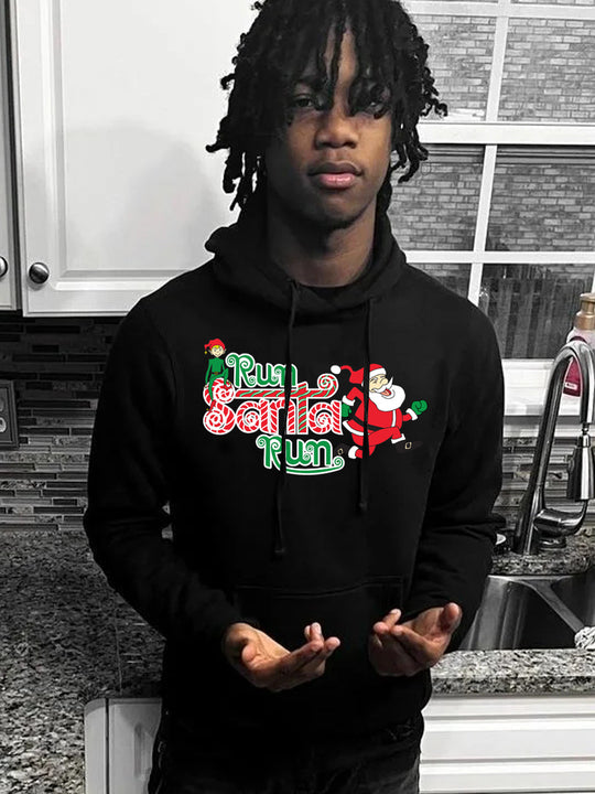 Damen Hoodie mit festlichem Santa-Motiv Fudus