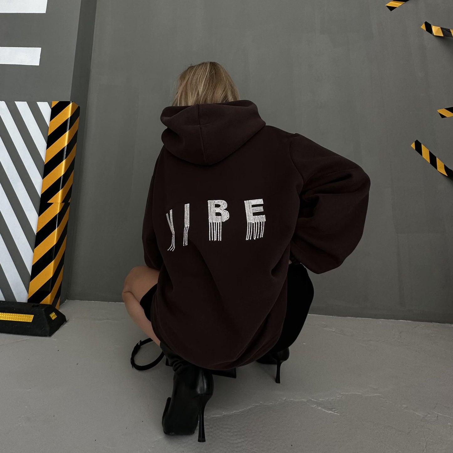 Damen Kapuzenpullover mit kreativem Details und legerem Schnitt Fudus