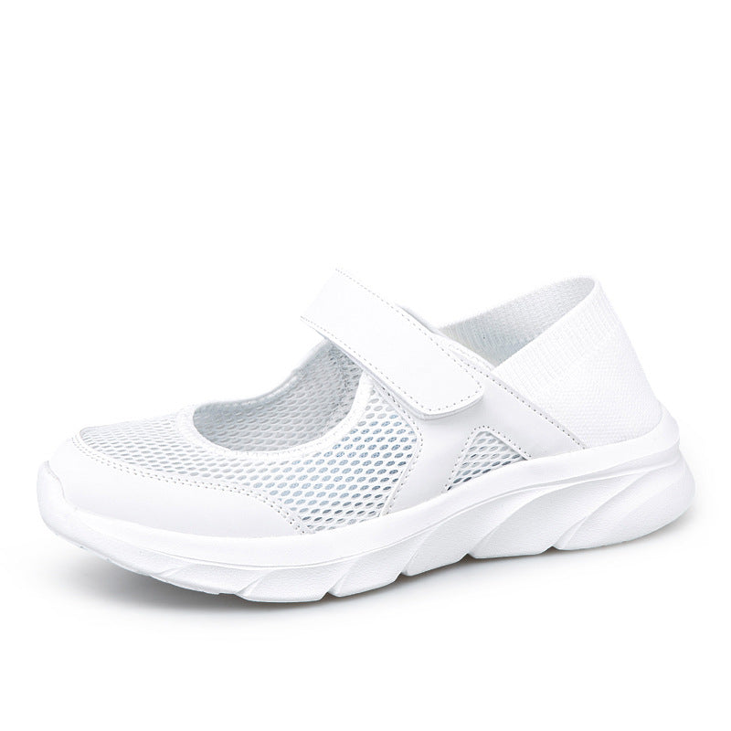 Damen Komfortable Mesh-Slippers mit Klettverschluss Fudus