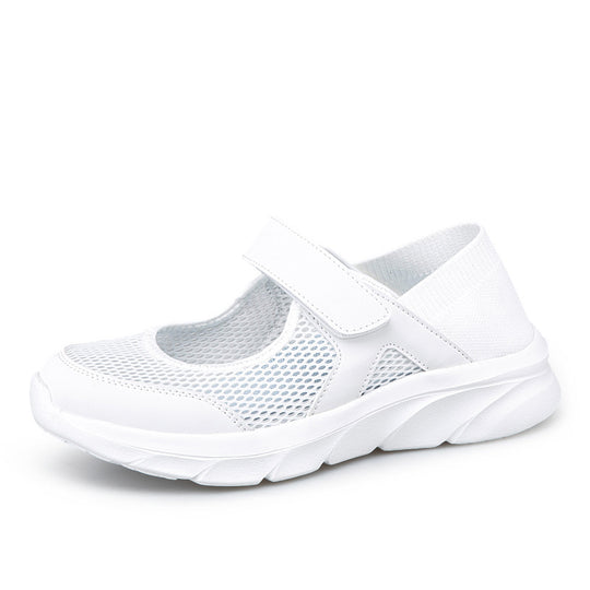 Damen Komfortable Mesh-Slippers mit Klettverschluss Fudus