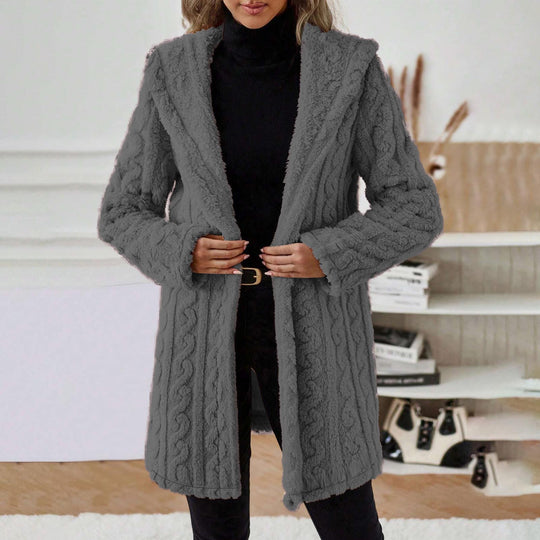 Damen Karierte Überhemdjacke mit Brusttaschen Fudus