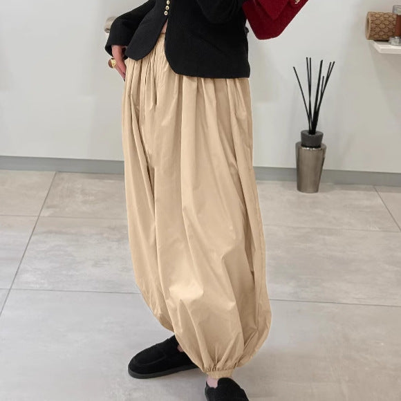 Damen Hose Relaxed Fit Weit Geschnitten Lässig Bequem