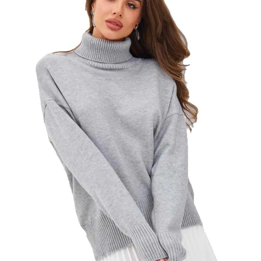 Damen Hochwertiger Rollkragenpullover Fudus