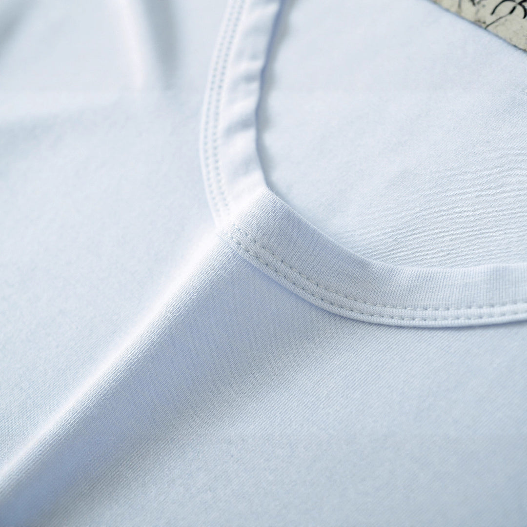 Damen langärmliges Rippenshirt mit raffinierten Drapierungsdetails Fudus