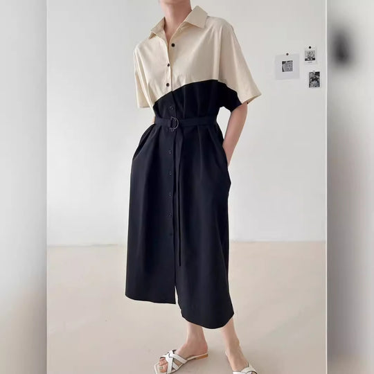 Damen Hemdblusenkleid Fudus