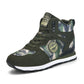Damen Sportliche High-Top Sneakers mit Camouflage-Muster Fudus