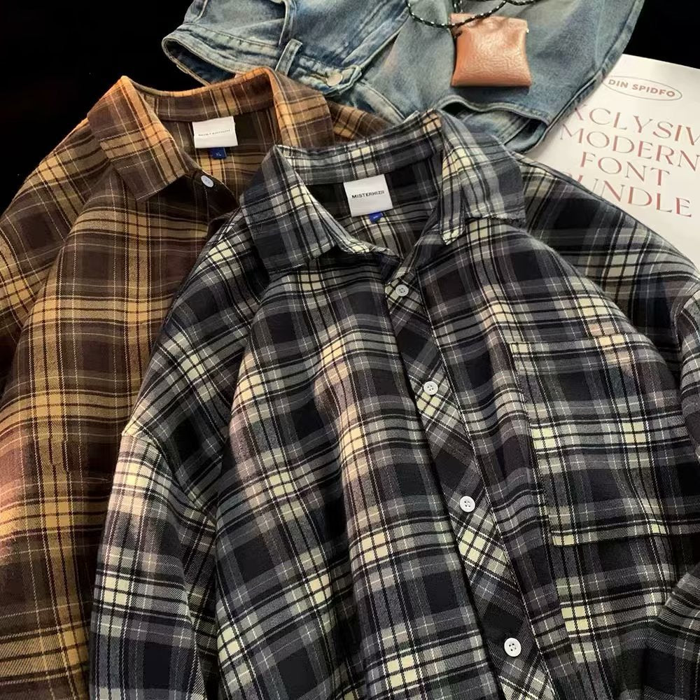 Damen Karo-Hemden mit lässigem Schnitt