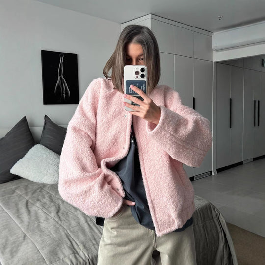 Damen Kuschelige Fleecejacke im modernen Design Fudus