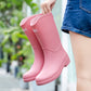 Damen Hochwertige und Wetterfeste Gummistiefel mit Rutschfester Sohle und Bequemem Einstieg