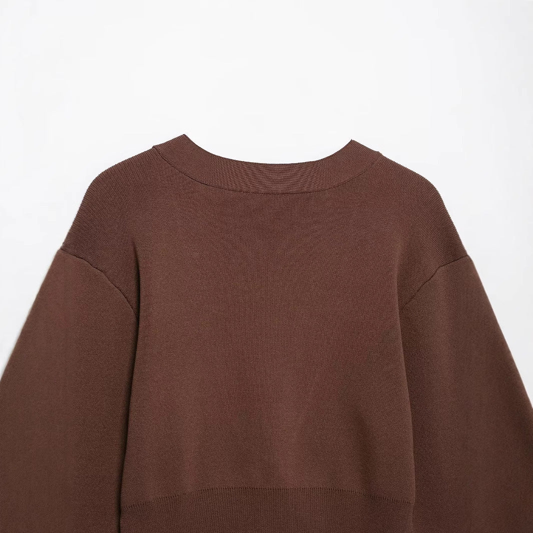 Damen lässige Strickjacke mit dekorativen Knopfdetails und elegantem Schnitt Fudus