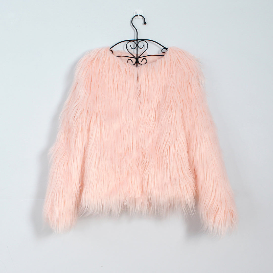 Damen Kuschelige und stylische Kunstfelljacke Fudus