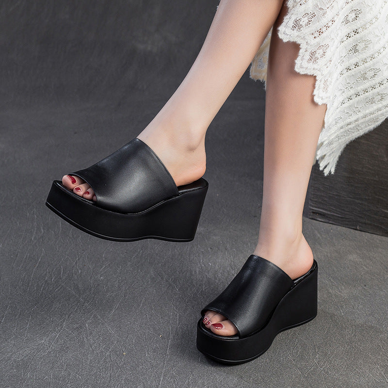 Damen Plattform Mules Mit Elegantem Design Und Angenehmer Dämpfung