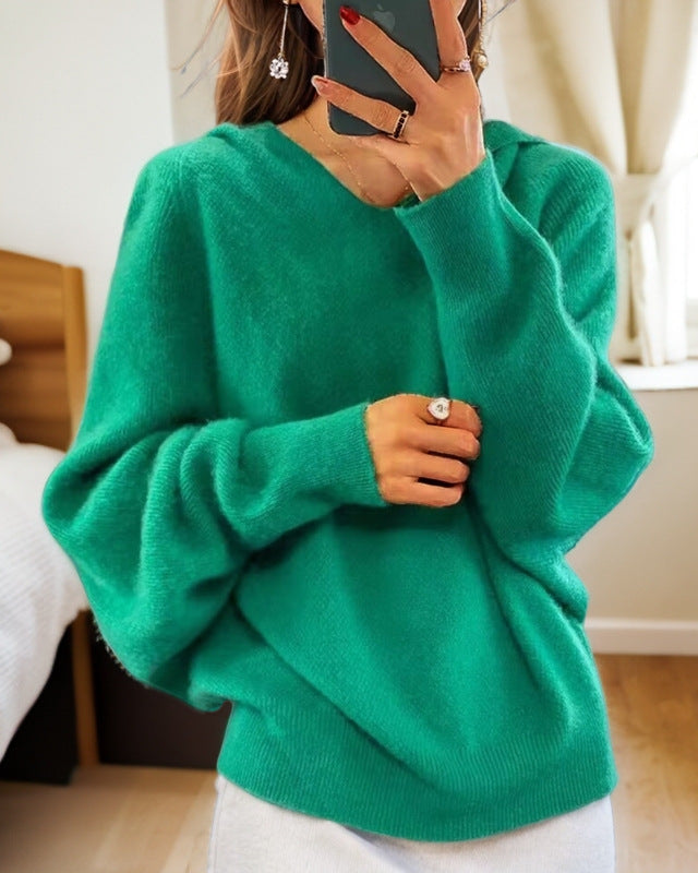 Damen gemütlicher Cashmere Pullover Fudus