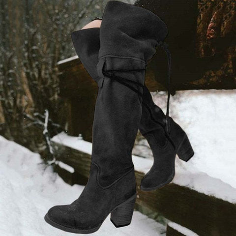 Damen Hohe Stiefel mit lässigem Schnitt und verspielten Details Fudus