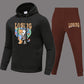 Damen Hoodie und Jogginghose Set mit kreativem Bärenmotiv und modernem Schnitt Fudus