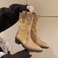 Damen Cowboy-Stiefel mit modischem Stickmotiv Fudus