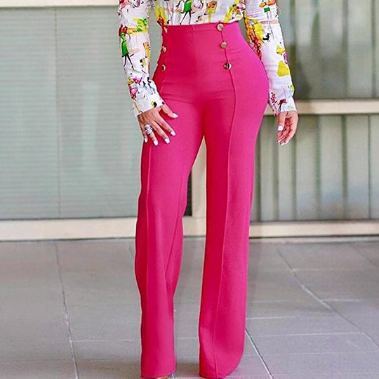 Damen Hochtaillierte Anzughose Fudus