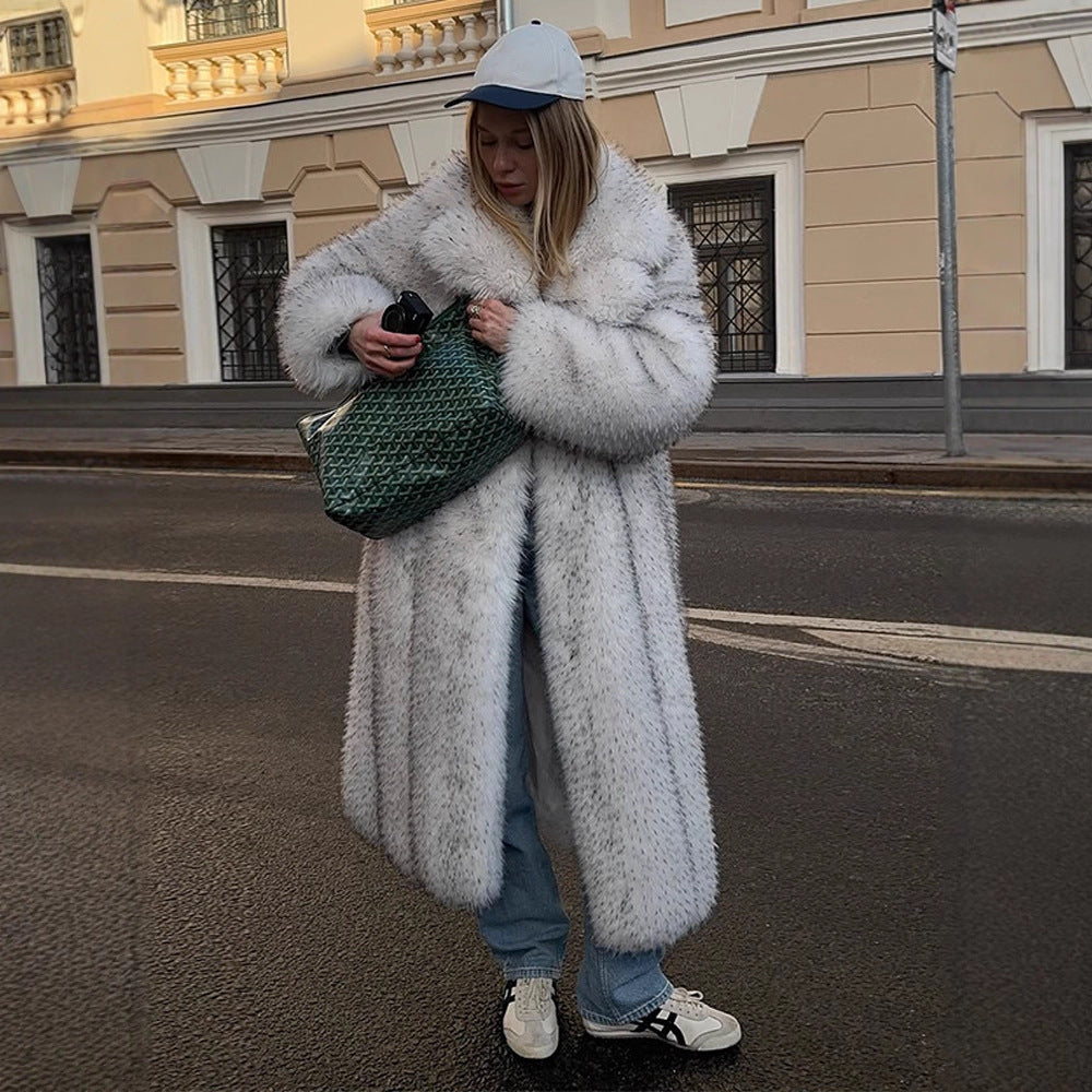 Damen Kunstfellmantel Fudus