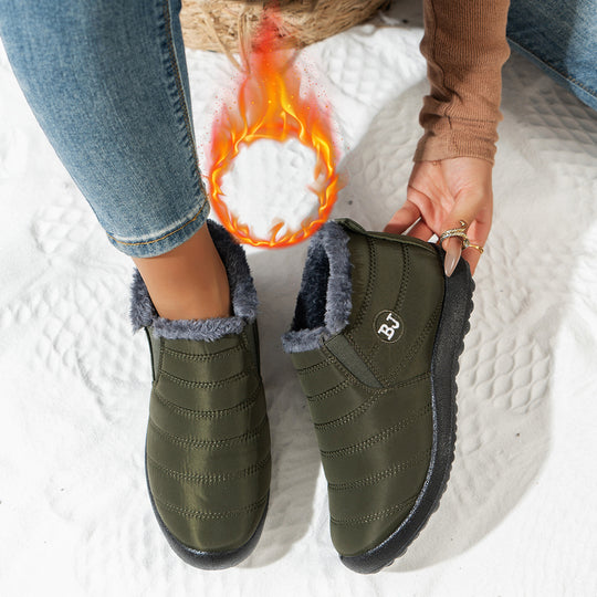 Damen Komfortable Winterboots mit kuscheligem Futter und rutschfester Sohle Fudus