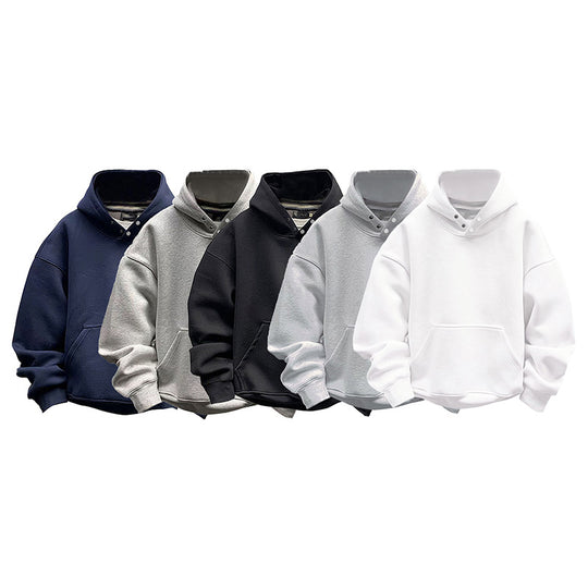 Damen Kapuzenpullover mit modernem Schnitt und praktischer Kängurutasche Fudus