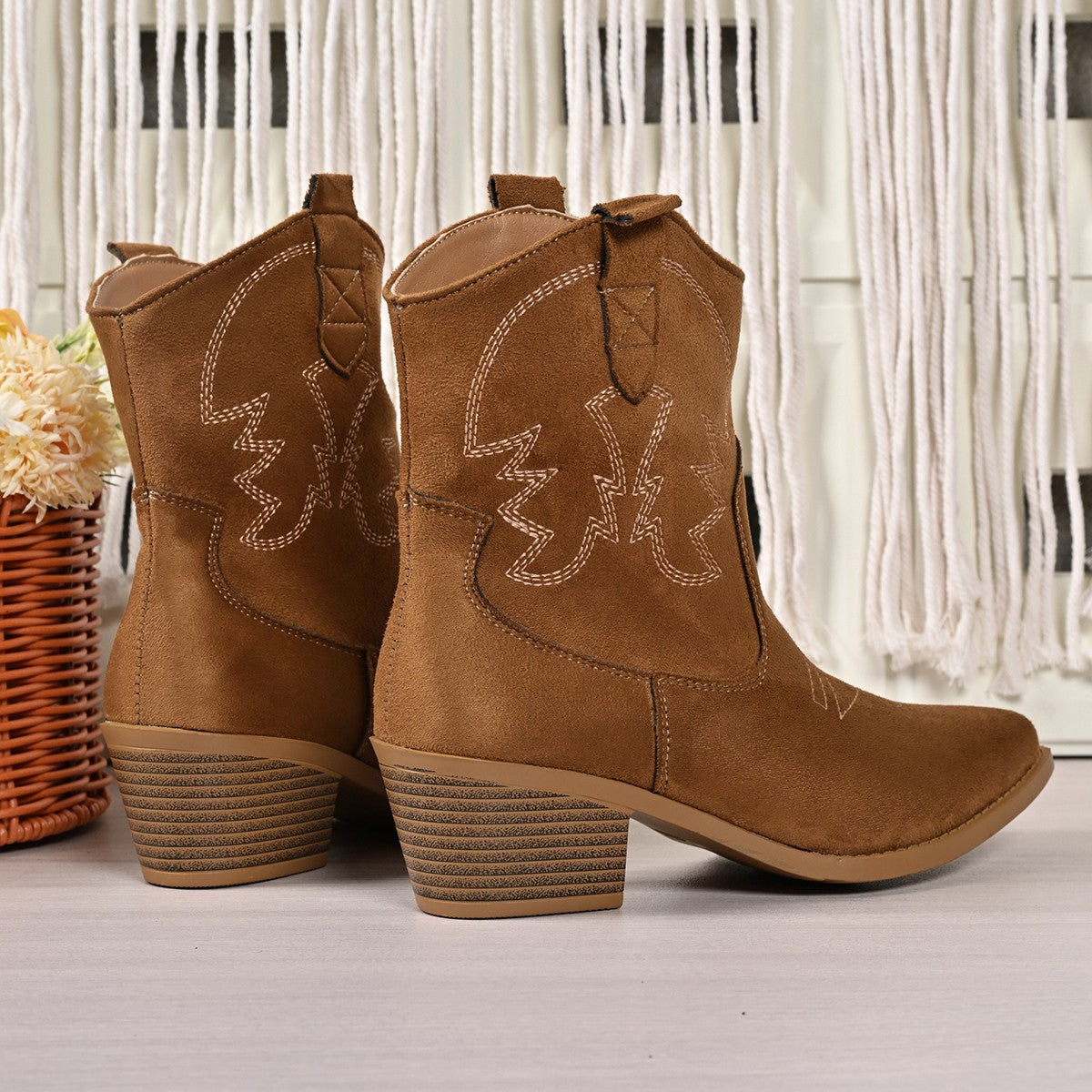 Damen Cowboy-Stiefel Fudus