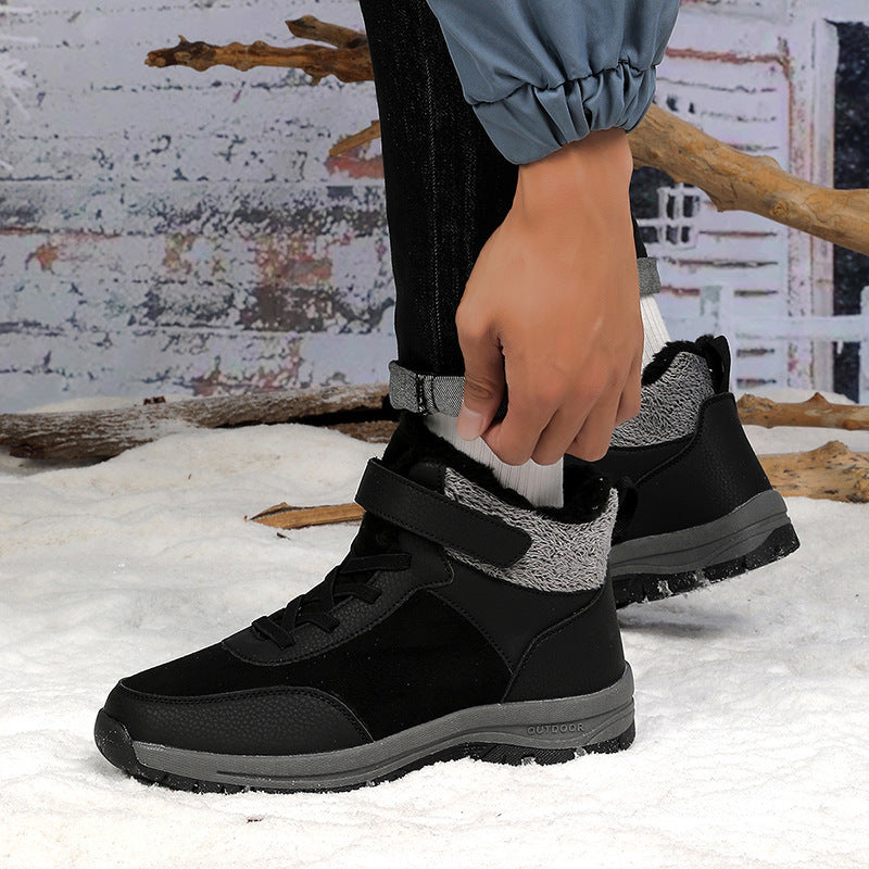 Damen Isolierte Winterstiefel mit verstellbarem Klettverschluss und weichem Innenfutter Fudus