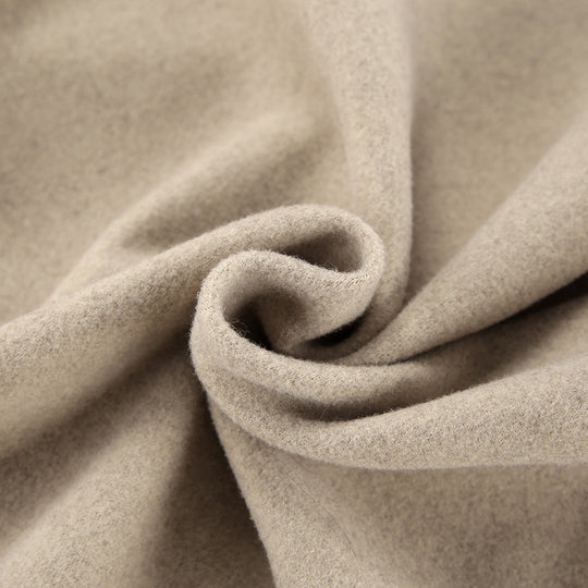 Damen lässige Oversized-Jacke mit breitem Kragen und Knopfdetails Fudus