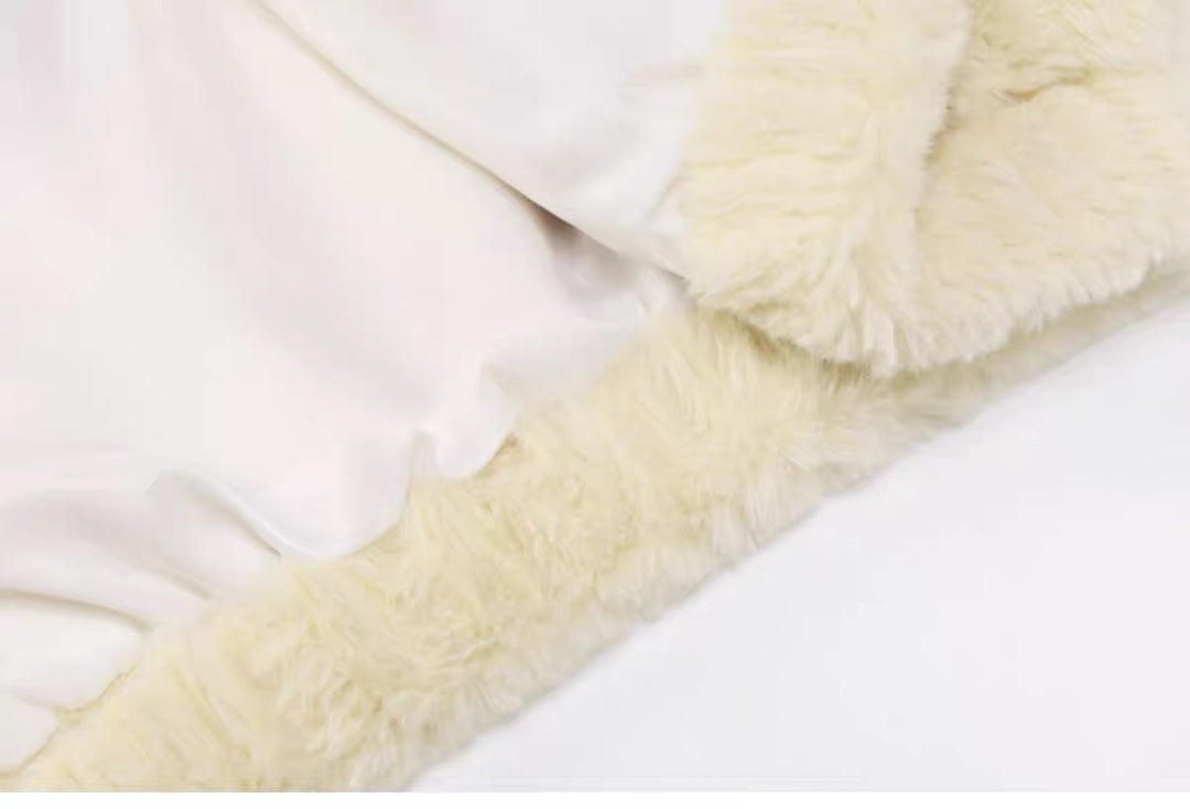 Damen kuschelige Fleecejacke mit oversized Schnitt Fudus