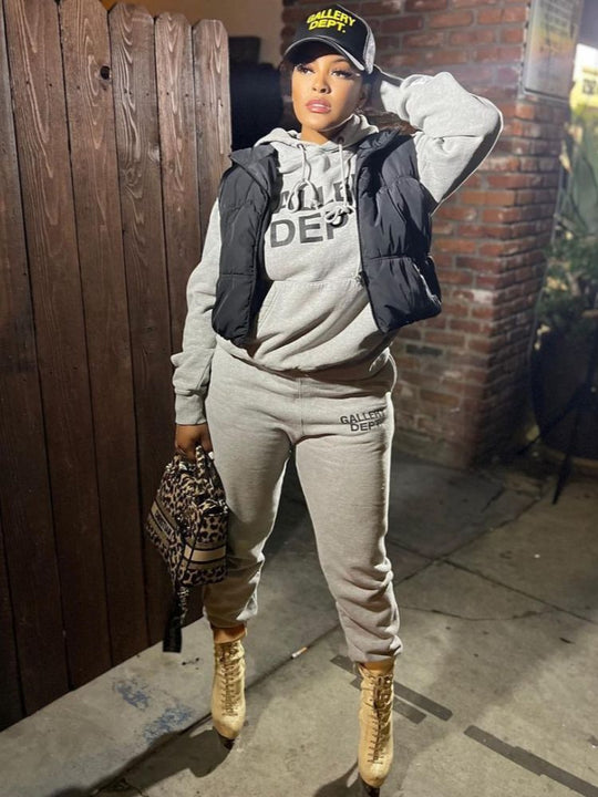 Damen Kombisportanzug mit Hoodie und Jogginghose Fudus